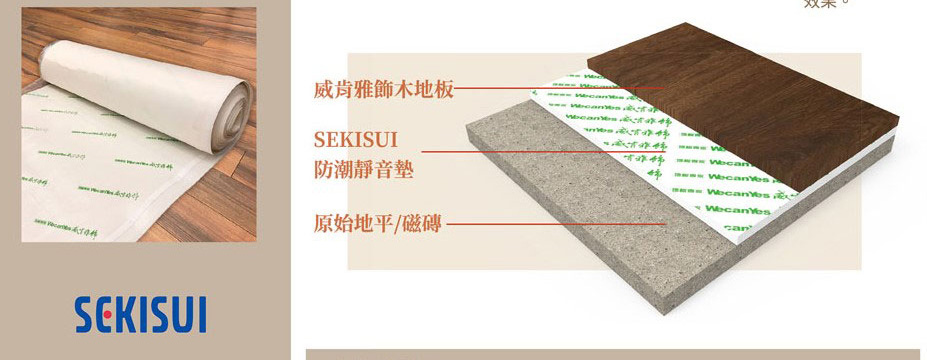 日製 SEKISUI 防潮降噪軟墊